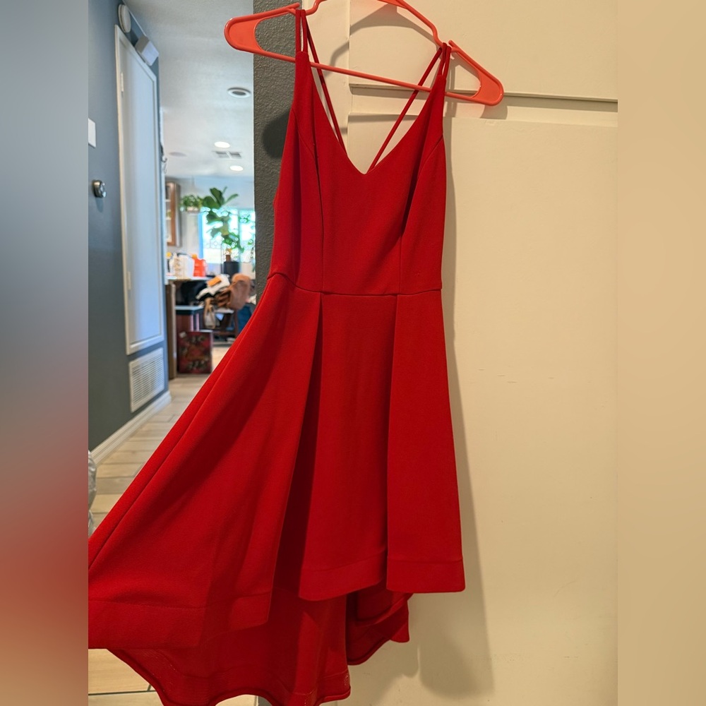 B. Darlin Elegant Red Sleeveless Dress